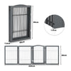 Wooden Pet Dog Folding Gate Fence Safety Barrier Divider Freestanding Doorway UK