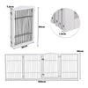 Wooden Pet Dog Folding Gate Fence Safety Barrier Divider Freestanding Doorway UK