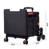 Folding Shopping Trolley Box 55L Camping Picnic Boot Cart Storage Stair Climbing