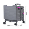 Folding Shopping Trolley Box 55L Camping Picnic Boot Cart Storage Stair Climbing