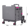 Folding Shopping Trolley Box 55L Camping Picnic Boot Cart Storage Stair Climbing