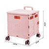 Folding Shopping Trolley Box 55L Camping Picnic Boot Cart Storage Stair Climbing