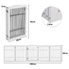 Wooden Pet Dog Folding Gate Fence Safety Barrier Divider Freestanding Doorway UK