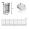 Wooden Pet Dog Folding Gate Fence Safety Barrier Divider Freestanding Doorway UK