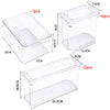 3-10x Clear Box Kitchen Pantry Fridge Organiser Food Storage Container with Lid