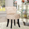 Upholstered Vanity Dressing Chair Makeup Table Stool Dining Chair Side Seat Back