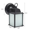 Vintage Wall Light Iron Metal Lantern Lamp with Glass Shade Cover Indoor Outdoor