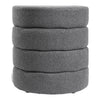 Teddy Fleece Pouffe Stool Padded Dressing Table Vanity Stool Footrest Chair