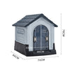 Large Waterproof Outdoor Indoor Plastic Pet Puppy Dog House Home Shelter Kennel