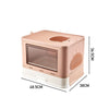 Large Self-Cleaning Hooded Cat Litter Box Enclosed Kitten Toilet Box Potty Tray
