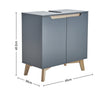Modern Bathroom Cabinet Basin Sink Storage Mirror Cupboard MDF Wooden Furniture