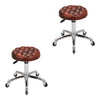 2PCS Office Home Height Adjustable 360°Swivel Chair Desk Salon Bar Beauty Stool