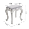Soft Padded Stool Piano Makeup Seat Kitchen Bedroom Side Chair Dressing Stool