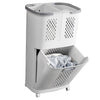 Rolling Laundry Sorter Cart Washing Basket Clothes Hamper Storage Bin On Wheels