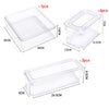 3-10x Clear Box Kitchen Pantry Fridge Organiser Food Storage Container with Lid