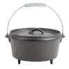 Cast Iron Casserole Dish Pot Pan Cooked Camping Stew Dutch Oven Stockpot Skillet