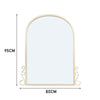 Large Window Garden Mirror Wall Mounted Metal Frame Floral Indoor Outdoor Decor