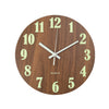 Luminous Silent Wall Clock Glow In The Dark Quartz Clocks Bedroom Night Light
