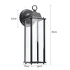 Vintage Wall Light Iron Metal Lantern Lamp with Glass Shade Cover Indoor Outdoor