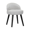 Soft Dressing Table Chair Vanity Makeup Stool Dining Seat Pouffe with Wood Legs