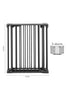 Wooden Pet Dog Folding Gate Fence Safety Barrier Divider Freestanding Doorway UK