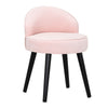 Soft Dressing Table Chair Vanity Makeup Stool Dining Seat Pouffe with Wood Legs