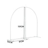 Wedding Archway Backdrop Standing Arched Frame Flower Balloon Column Base Decor