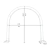Round/Oval/Square Wedding Arch Stand Birthday Party Backdrop Flower Balloon Deco