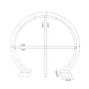 Round/Oval/Square Wedding Arch Stand Birthday Party Backdrop Flower Balloon Deco