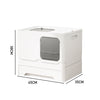 Large Self-Cleaning Hooded Cat Litter Box Enclosed Kitten Toilet Box Potty Tray