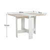 Kitchen Mobile Drop Leaf Dining Table Folding Desk Storage Open Shelves On Wheel