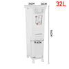 Kitchen Rubbish Waste Bin Recycling Dual Multi Compartment Pedal Dustbins Wheels