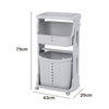 Rolling Laundry Sorter Cart Washing Basket Clothes Hamper Storage Bin On Wheels