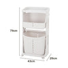 Rolling Laundry Sorter Cart Washing Basket Clothes Hamper Storage Bin On Wheels