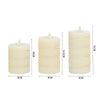 3 OR 5PCS LED Flameless Candles Remote Flickering Pillar Timer Battery Operated