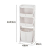 Rolling Laundry Sorter Cart Washing Basket Clothes Hamper Storage Bin On Wheels