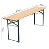Portable Wooden Folding Beer Table Trestle Camp Garden Outdoor Barbecue Table