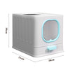 Large Self-Cleaning Hooded Cat Litter Box Enclosed Kitten Toilet Box Potty Tray