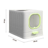 Large Self-Cleaning Hooded Cat Litter Box Enclosed Kitten Toilet Box Potty Tray
