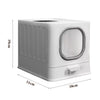 Large Self-Cleaning Hooded Cat Litter Box Enclosed Kitten Toilet Box Potty Tray