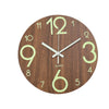 Luminous Silent Wall Clock Glow In The Dark Quartz Clocks Bedroom Night Light