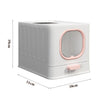 Large Self-Cleaning Hooded Cat Litter Box Enclosed Kitten Toilet Box Potty Tray