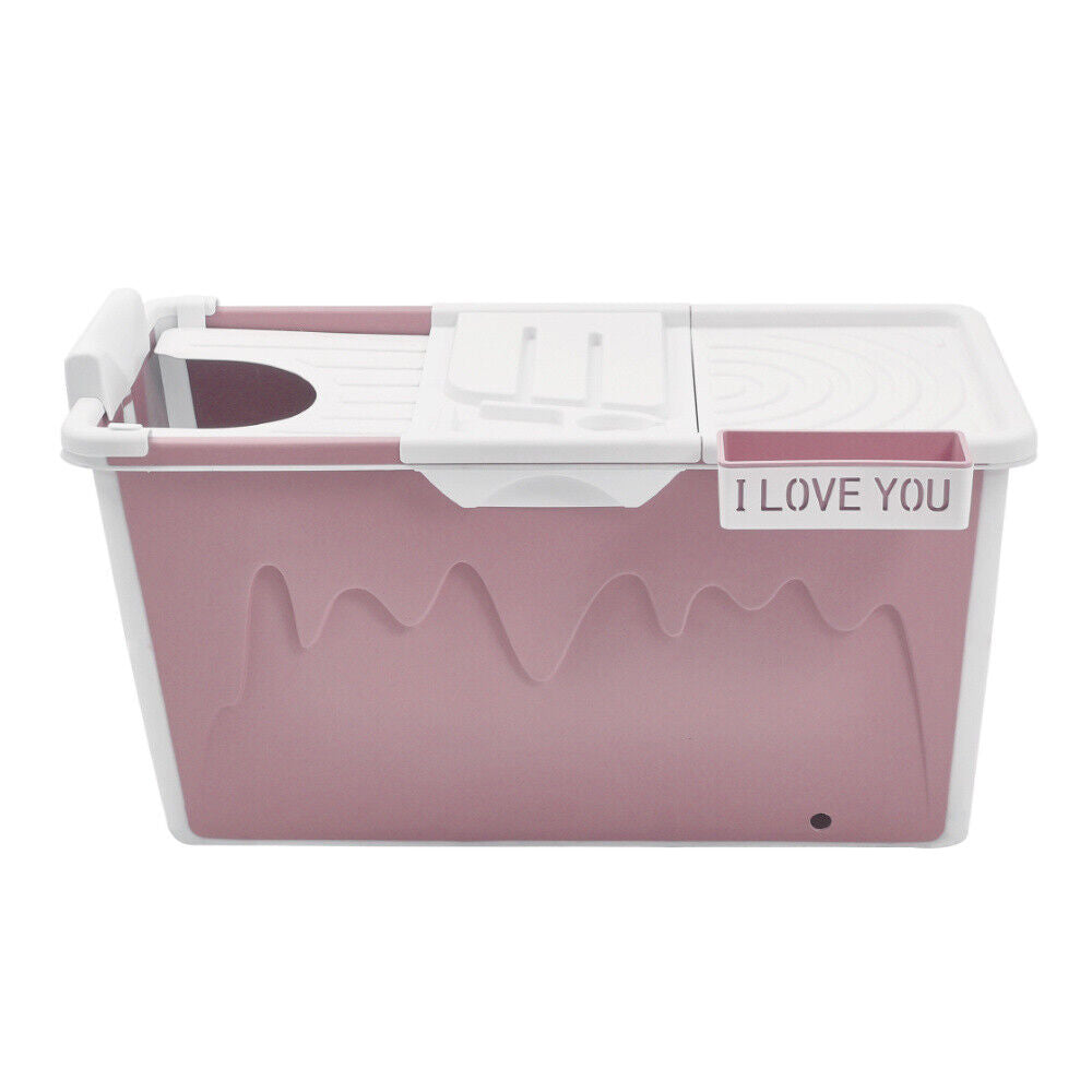 Folding Bathtub Portable Bath Tub Adult Child Warm Spa Sauna Soaking Barrel