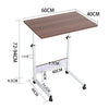 Over Bed Desk Hospital Medical Table On Wheels PC Laptop Mobility Aid Table