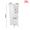 Kitchen Rubbish Waste Bin Recycling Dual Multi Compartment Pedal Dustbins Wheels