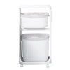 Rolling Laundry Sorter Cart Washing Basket Clothes Hamper Storage Bin On Wheels