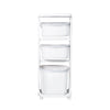 Rolling Laundry Sorter Cart Washing Basket Clothes Hamper Storage Bin On Wheels