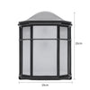 Vintage Wall Light Iron Metal Lantern Lamp with Glass Shade Cover Indoor Outdoor