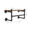 Clothes Rail Rack Garment Hanging Stand Shoe Rack Storage Shelf Open Wardrobe