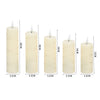 3 OR 5PCS LED Flameless Candles Remote Flickering Pillar Timer Battery Operated
